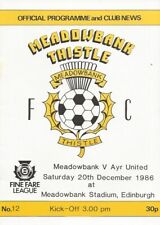 Meadowbank thistle ayr for sale  DUNBAR