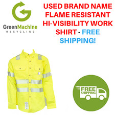 Camisa de trabalho usada marca resistente a chamas alta visibilidade CARHART Cintas, Workrite comprar usado  Enviando para Brazil