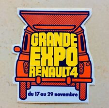 autocollant ancien voiture RENAULT 4 R4 4L old sticker youngtimer vintage expo comprar usado  Enviando para Brazil