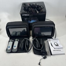 XTRONS 2X 9" Reposacabezas Coche Pantalla HD Reproductor DVD HDMI USB FM IR 2x Auriculares segunda mano  Embacar hacia Mexico