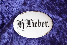 Porzellanantikes namensschild  gebraucht kaufen  Hurlach