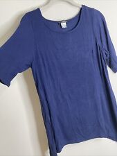 Camiseta feminina de malha azul Venus com mangas curtas tamanho M corte swing, usado comprar usado  Enviando para Brazil