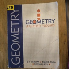 Geometry : A Guided Inquiry Crabill/Chakerian/Stein Student Edition Paperback comprar usado  Enviando para Brazil