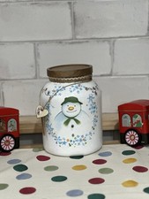 Snowman christmas glass for sale  PONTYCLUN