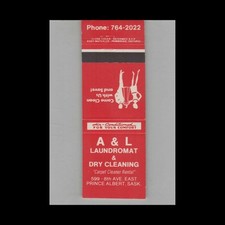 Matchbook cover laundromat for sale  Raymond