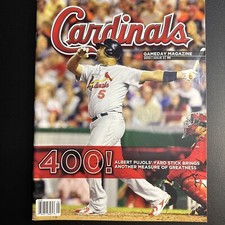 Revista Cardinals Gameday 400 Albert Pujols 400 HR 2010 edição 5  comprar usado  Enviando para Brazil