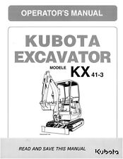 Kx41 excavator operator for sale  Addison