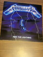 Pôster plano capa promocional Metallica 1984 Ride The Lightning 12x12 Hetfield Burton comprar usado  Enviando para Brazil