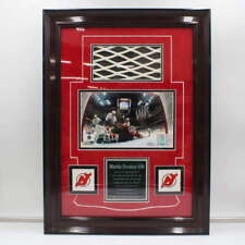 Foto emoldurada/assinada de Martin Brodeur + 2003 Stanley Cup jogo usado rede ZJ16754 comprar usado  Enviando para Brazil