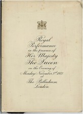 Royal variety performance for sale  BUXTON