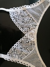 Charnos white suspender for sale  LONDON