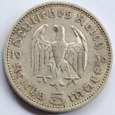 Reichsmark silbermünze paul gebraucht kaufen  Deutschland