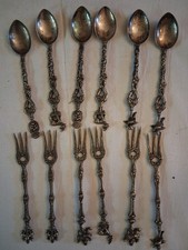 Set cucchiaini forchettine usato  Spadafora