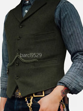 Mens tweed waistcoat for sale  GRIMSBY