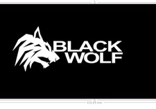 Black wolf sticker for sale  BRIDGEND