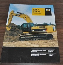 Folheto de especificação para gatos Caterpillar 336D L LN escavadeira escavadeira Prospekt DE comprar usado  Enviando para Brazil