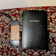 Bíblia Sagrada KJV Estampa Gigante Couro Tamanho Pessoal Carta Vermelha com Marcador Preto comprar usado  Enviando para Brazil