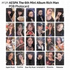 Usado, Cartão fotográfico AESPA The 6th Mini Album Rich Man POB Applemusic Everline Makestar comprar usado  Enviando para Brazil