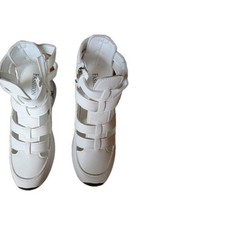 Damensandalen weiß größe gebraucht kaufen  Dessau-Roßlau