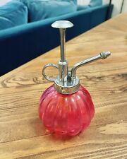 Pink glass water for sale  SWANSEA