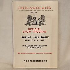 1993 Chicagoland Antigas Publicitárias Caça-níqueis e Jukebox Show Programa, usado comprar usado  Enviando para Brazil