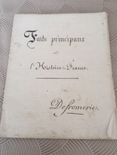 Cahier ancien manuscrit d'occasion  Nanteuil-le-Haudouin