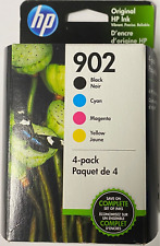 Novos cartuchos de tinta genuínos HP 902 cor preta 4PK OfficeJet Pro 6961, 6968 comprar usado  Enviando para Brazil