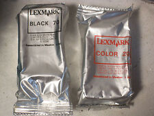 Cartuchos de tinta LEXMARK BLACK 70 & COLOR 20 cartuchos de toner impressora cartucho de tom de impressão, usado comprar usado  Enviando para Brazil
