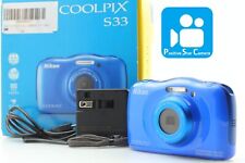 🎦WIDEO👀[✨MINT✨] Nikon Coolpix S33 Niebieski wodoodporny aparat z JAPONII na sprzedaż  Wysyłka do Poland