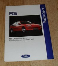 Ford brochure 1991 for sale  FAREHAM