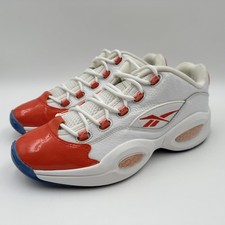 Tênis Reebok Question Masculino Tamanho 10.5 Baixo Branco Laranja Azul Allen Iverson, usado comprar usado Tênis Reebok Question Masculino Tamanho 10.5 Baixo Branco Laranja Azul Allen Iverson, usado comprar usado  Enviando para Brazil