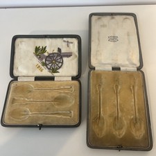 Commemorative spoon cases for sale  GLOUCESTER