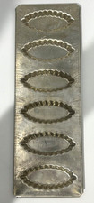 Panela de pastelaria azeda vintage marcada França 6 moldes prensagem industrial aço para assar comprar usado  Enviando para Brazil