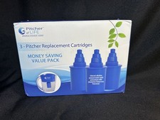 3 cartuchos de filtros de substituição para água mineral alcalina Pitcher of Life comprar usado  Enviando para Brazil