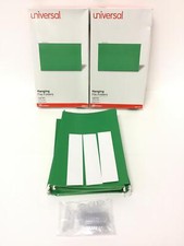 2 caixas de 25 NOVAS pastas de arquivo penduradas verdes universais UNV14217 1/5-Cut FREE SHI comprar usado  Enviando para Brazil