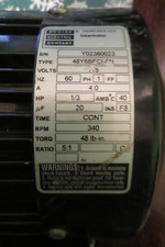 Bodine electric 48y6bfci for sale  Mount Lookout