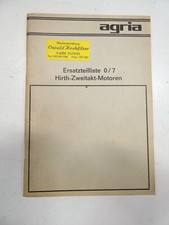 Agria ersatzteilliste hirth gebraucht kaufen  Altshausen