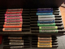 Marcadores Prismacolor Double-End ponta larga fina 24 + preto bônus + estojo LEIA INFO comprar usado  Enviando para Brazil