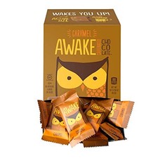 Mordidas energéticas de chocolate com cafeína Awake, caramelo, 50 unidades, usado comprar usado  Enviando para Brazil