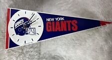 Banderín reloj de pared vintage de fútbol americano de los New York Giants NFL 1989 segunda mano  Embacar hacia Argentina