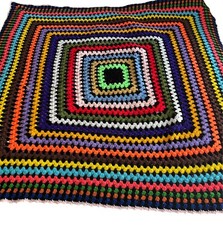 Cobertor afegão vintage retrô vovó feito à mão 57” quadrado recortado vintage comprar usado  Enviando para Brazil