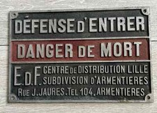 Ancienne plaque signalisation d'occasion  Hazebrouck