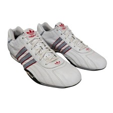Tênis Adidas Adi Goodyear Racer Driving branco masculino tamanho 10.5, usado comprar usado  Enviando para Brazil