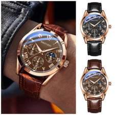 Quartz watch leather for sale  MANCHESTER