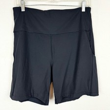 Usado, Bicicleta atlética Athleta feminina Ultimate Stash Pocket 7" curta preta plus size 1X comprar usado  Enviando para Brazil