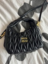 Black quilted miumiu for sale  WOLVERHAMPTON