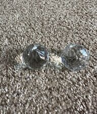 2pcs clear faceted for sale  San Diego