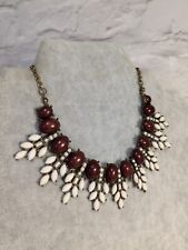 Bib necklace burgundy for sale  BROMSGROVE