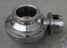 VÁLVULA BORBOLETA RARA 304L 2" AISI 2 POSIÇÕES aço inoxidável leite em perfeito estado comprar usado  Enviando para Brazil