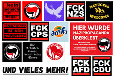 100x linke sticker gebraucht kaufen 100x linke sticker gebraucht kaufen  Halle